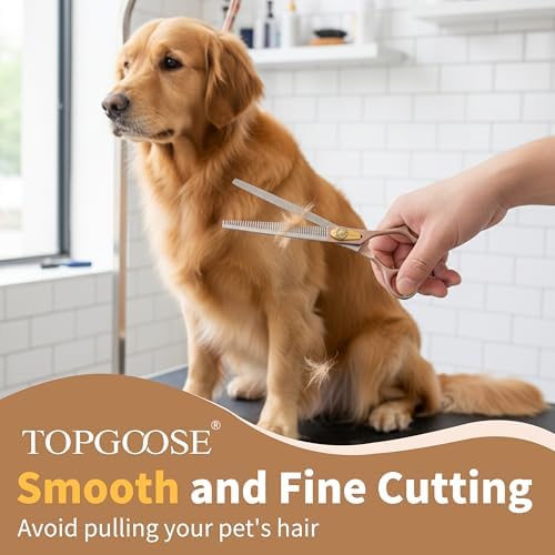 Professional Thinning Scissors for Dog Cat 7.5'' Pet Grooming Scissors 440C - Image 4