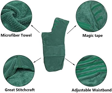 Geyecete Dog Bathrobe Towel Dog Drying Coat-Dry Fast Dog Bag-Pineapple Grid - Image 2