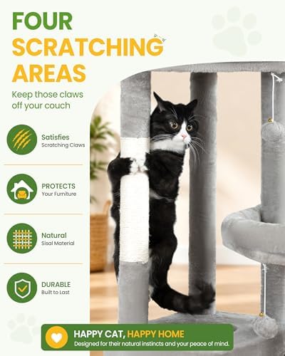 67in Cat Tree Tower for Indoor Cats - Image 4
