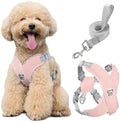 Pawaboo Small Dog Harness and Leash Set, Puppy Harness X-Frame Adjustable by Pawaboo