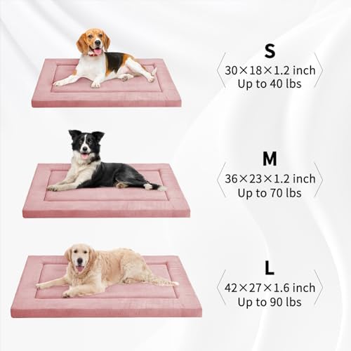 Dog Bed for Crate, Small Dog Crate Beds, Washable Pet Bed Mat Kennel Pad - Image 5