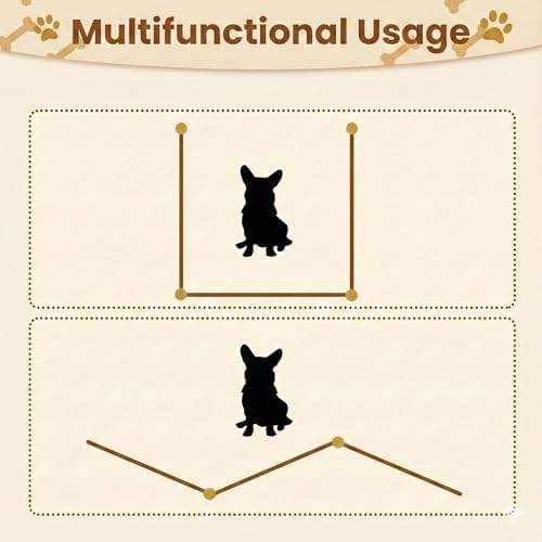 3-Panel Clear Acrylic Freestanding Dog Gate, Folding Pet Barrier - Image 6