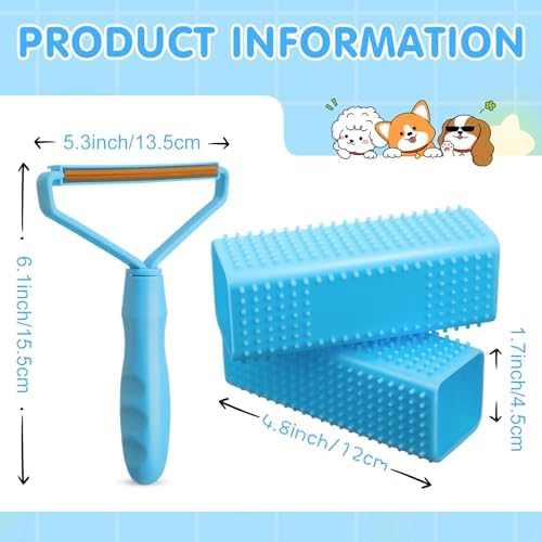 Honeydak 3 Pcs Hair Remover Tool, Dog Cat Hair Remover - Image 2