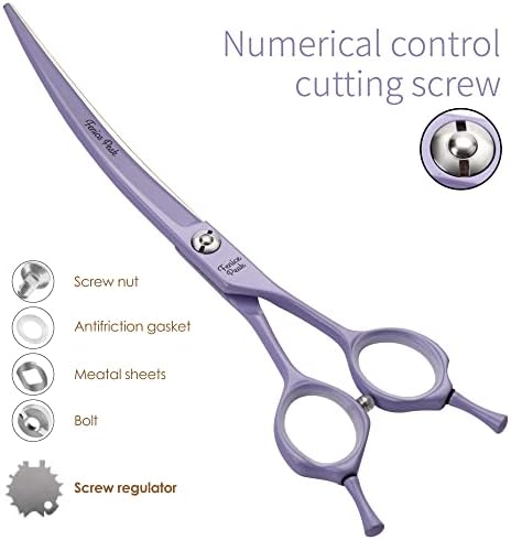 7" Professional Chunker Dog Grooming Scissors, Japanese 440C Stainless Steel - Image 5