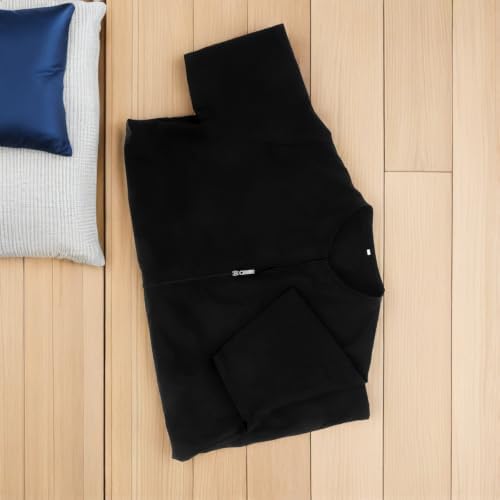 PET Grooming Smock Black Polyester Full Zipper Short Sleeve Apron - Image 5