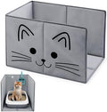 24"L×16.14"W×16.14"H Foldable Cat Litter Box Enclosure Splash Guard by Ferrochef
