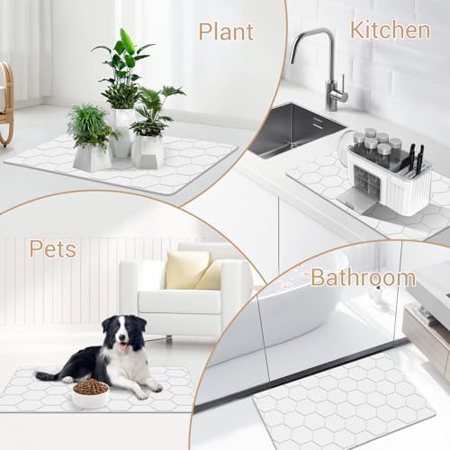 THMINS White Stone Bath Mat - Image 6