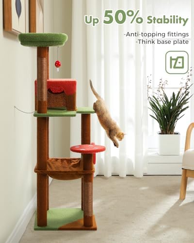 MUTTROS 56.3" Mushroom Cat Tree - Image 7