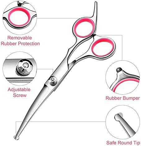 FAIGEO Dog Grooming Scissors Kit, Premium Stainless Steel Dog Shears - Image 3