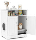 Tangkula Wooden Cat Litter Box Enclosure by TANGKULA