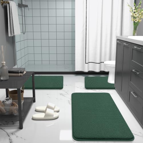 OLANLY Thick Memory Foam Bathroom Toilet Rug U-Shaped 24x20 - Image 6