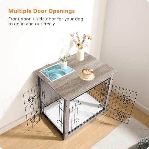 DWANTON 27" Dog Crate Furniture, Dog Kennel Indoor, - Image 6