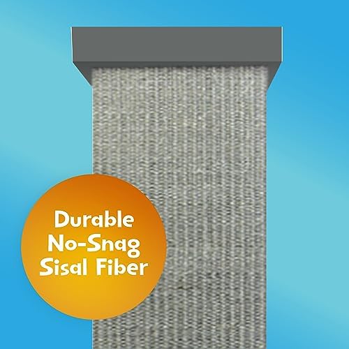 SmartCat Ultimate Scratching Post – Gray, Large 32 Inch Tower - Image 3