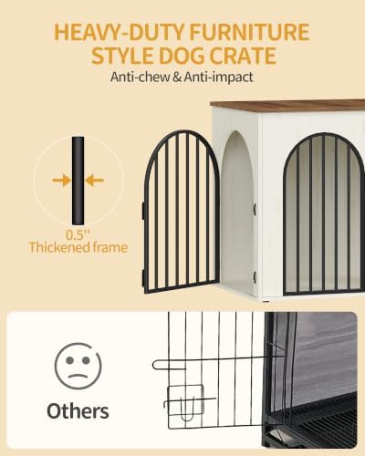 Hzuaneri 46.5'' Dog Crate Furniture, Dog Kennel Indoor - Image 6