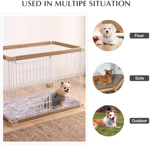 BVAGSS Reversible Dog Crate Pad, Memory Foam Pet Bed Mat, Soft Warm Machine - Image 6