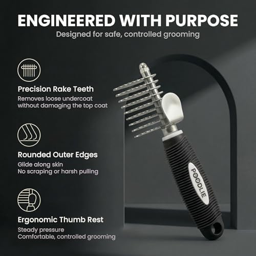 Poodle Dematting Fur Rake Comb Brush - Image 7