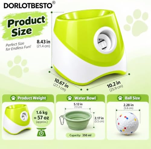 Automatic Ball Launcher for Medium Dogs, 2.28-Inch ETPU Balls - Image 6