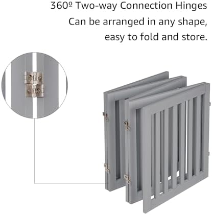 unipaws 24”H Free Standing Pet Gate - Image 5