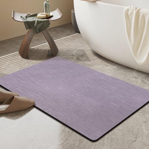 Mecko Bath Mat Ultra Thin Lavender Purple by Mecko