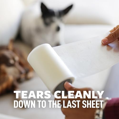Scotch-Brite Pet Hair Extra Sticky Lint Roller, 420 Sheets Total, 6 Pack - Image 6