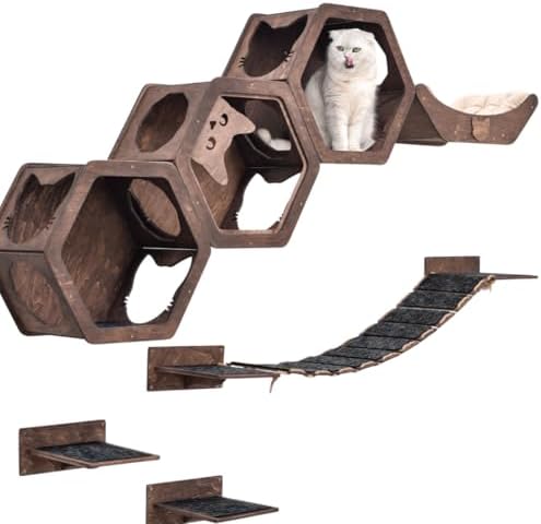 Wall Cat Shelves Wood Cat Wall Shelves Furniture by EnjoyTheWood