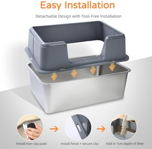 Stainless Steel Cat Litter Box - Image 6