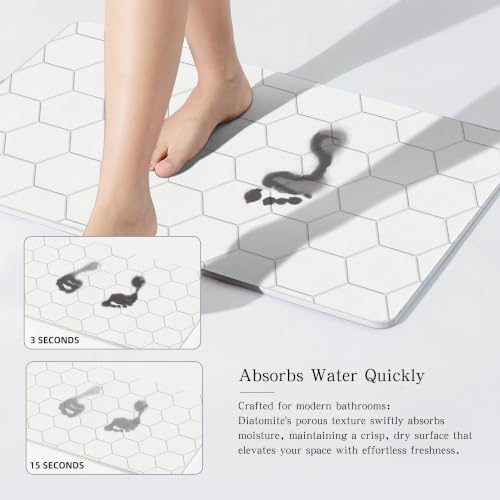THMINS White Stone Bath Mat - Image 2