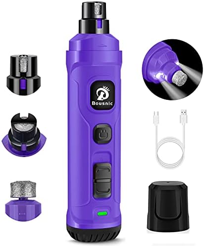 BOUSNIC Dog Nail Grinder with 2 LED Light by BOUSNIC