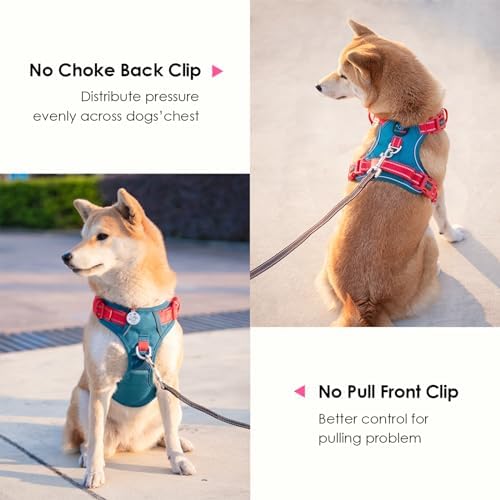 PHOEPET No Pull Dog Harness, Unique Colors Reflective Adjustable Dog Vest - Image 4