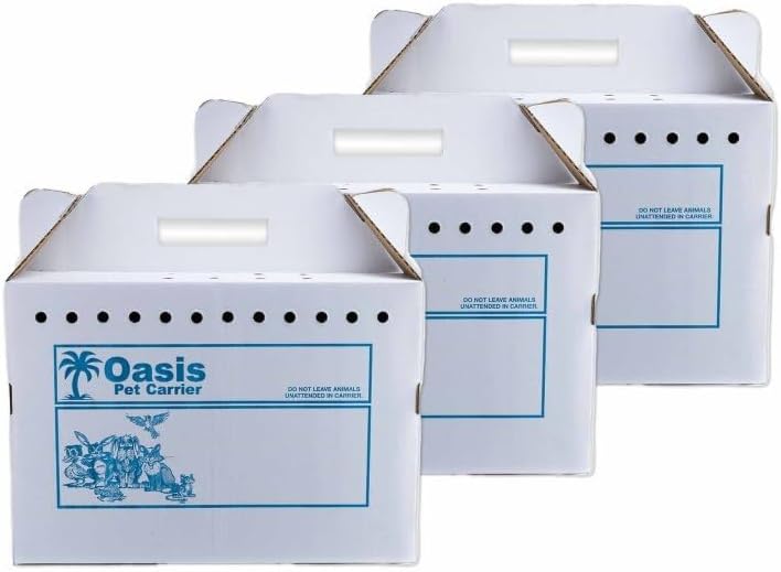 Oasis Disposable Pet Carrier, Cardboard Travel Carrier - Image 2