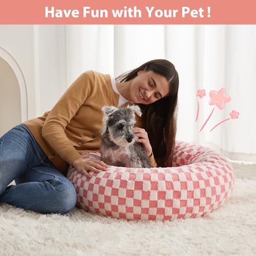 BFPETHOME Medium Washable Cozy Donut Dog Beds - Image 4