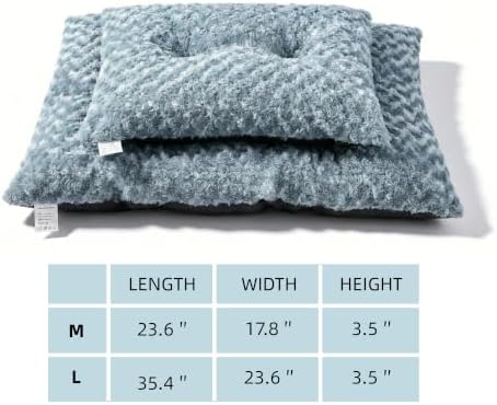 Dog Bed Washable Pet Bed for Medium Dogs, Sea Blue L - Image 5