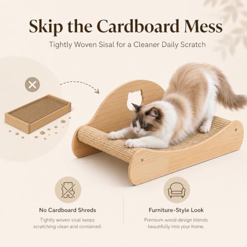Avont 23" Large Sisal Cat Scratcher Lounge Bed - Image 2
