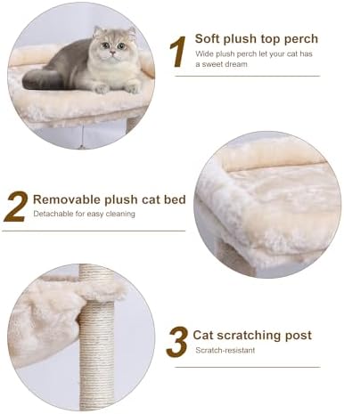 SYANDLVY Small Cat Tree for Indoor Cats, Activity Cat Tower - Image 6