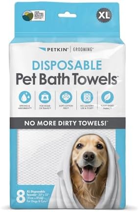 Petkin Disposable Pet Bath Towels, XL by Petkin