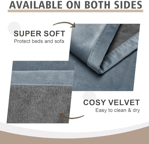 Ameritex Pet Bed Blanket Reversible 100% Waterproof Velvet Super Soft - Image 4