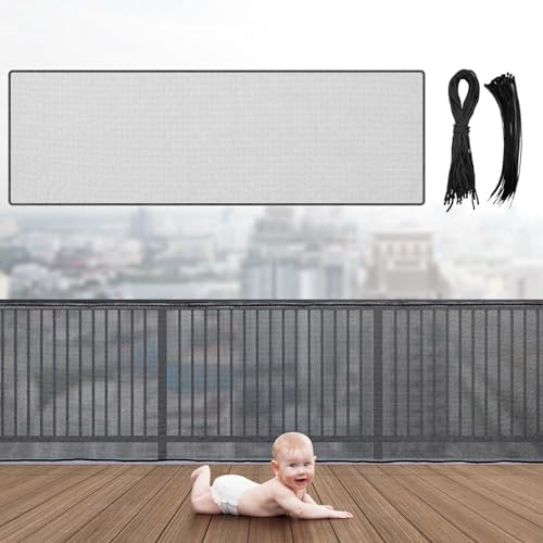 Hosuly Banister Guard Balcony Netting, 15 x 2.6 ft, 1 Set by Hosuly