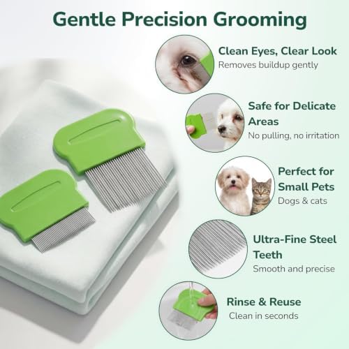 Pets&Goods Tear Stain & Flea Remover Comb Set - Image 2