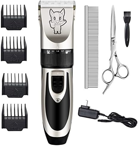 Highdas Dog Clippers for Grooming Low Noise, Cordless Electric Dog Grooming Kit by HighdasDogGroomingKit