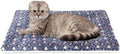 Mora Pets Cat Bed Ultra Soft Dog Crate Pad Star Print 14 x 17.5 inch Blue by MoraPets