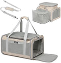 Airline Approved Pet Carrier for Cats and Small Dogs up to 15 lbs, Breathable by ioviewforpet