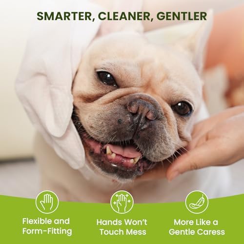 PawSono 36 Count Pet Wipes for Dogs & Cats, Glove Design, Coconut Scent - Image 7