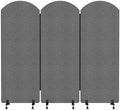 Soundproof Room Divider 72x66 Inches 3 Panel Office Partition by BENBOR