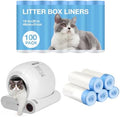 Cat Litter Bags 100 Pack, Thickened cat litter box liners, Leakproof Poop Bags by HomePage