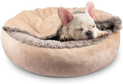 JOEJOY Dog Beds for Small Medium Dogs, Cozy Cuddler Luxury Puppy Pet Bed by JOEJOY