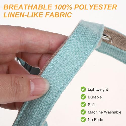 BEAUTYZOO Adjustable No Pull Dog Harness and Leash Set, Linen Style Woven - Image 4