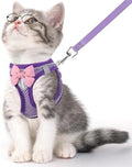 Cat Vest Harness and Leash Set, Escape Proof Kitten Harness Purple S by NCMAMA