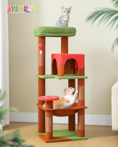 MUTTROS 45.7" Mushroom Cat Tree - Image 2