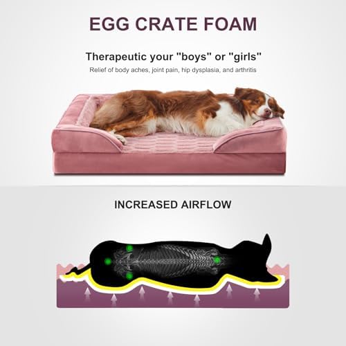 FURTIME Orthopedic Supportive Extra Large Dog Bed, XXL Waterproof Pet Bed - Image 2
