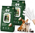 20-Pack Extra Thick Pet Cleaning Glove Wipes by QingYa